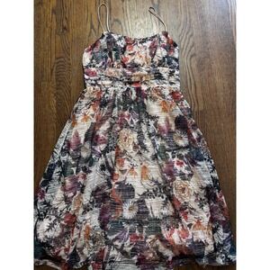 Anthropologie Maeve Mackenzie Floral Dress Sz 8‎ Garden Party